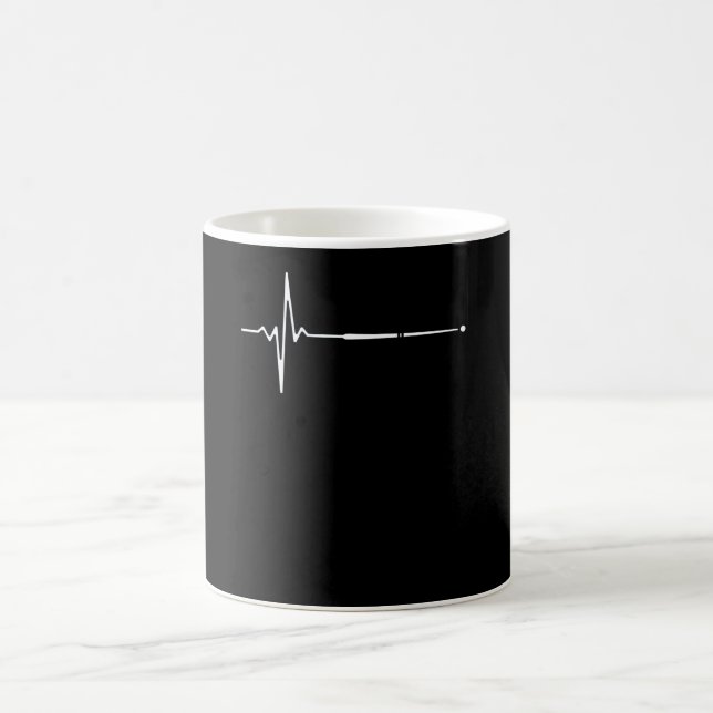 Mug Billiard Cue Heartbeat (Centre)