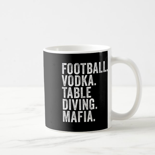 Mug Bills New-york Fan Football. Vodka. Plongée de tab (Droite)