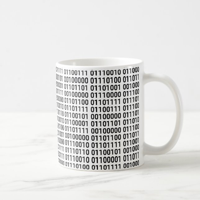 Mug Binaire : J'aime programmer (Droite)