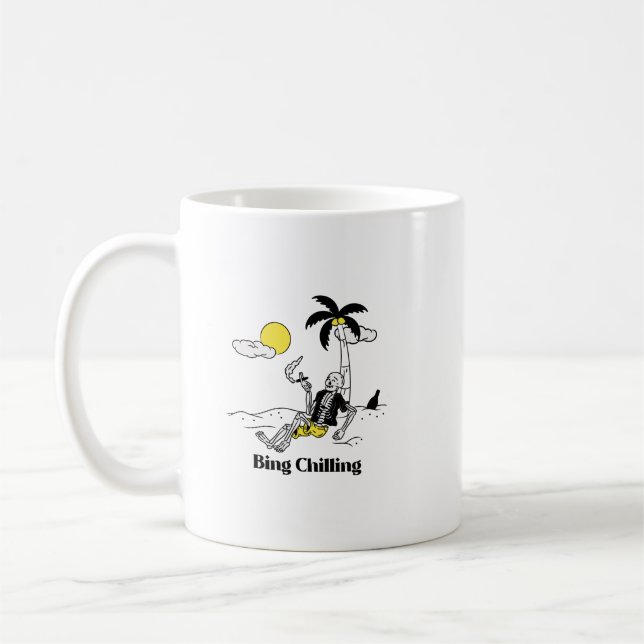 Mug Bing Chilling Skeleton (Gauche)