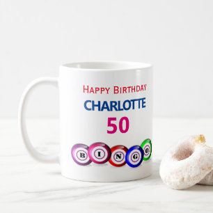 Mug Bingo Anniversaire 50ème Milestone Bingo Balls