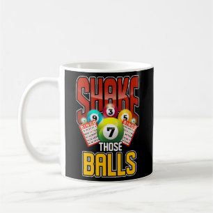 Mug Bingo Balls Lottery Gagnant Bingo Lecteur Bingo
