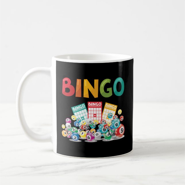 Mug Bingo Cartes de Bingo Laisser des jeux chanceux (Gauche)