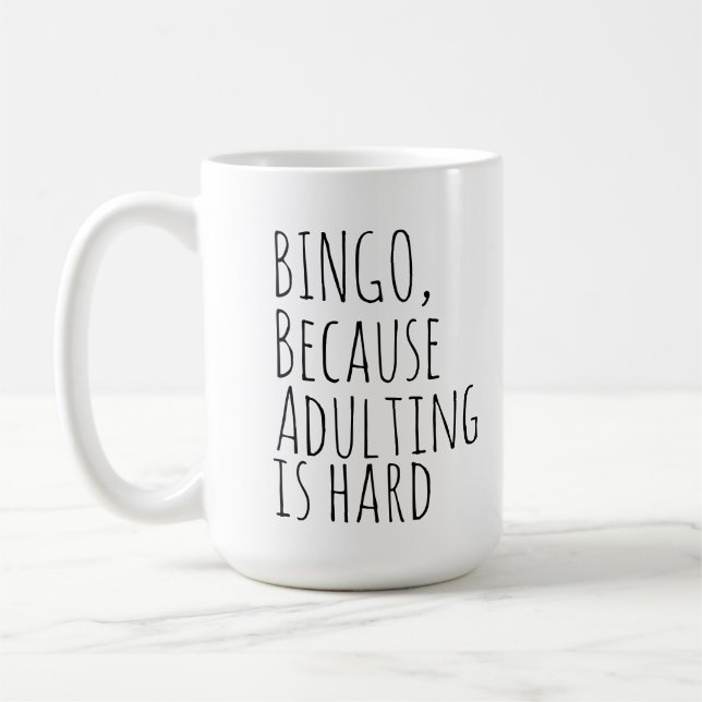 Mug Bingo drôle (Gauche)