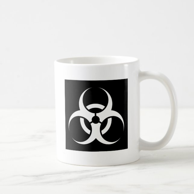 Mug Bio risque ou noir de avertissement de symbole de (Droite)