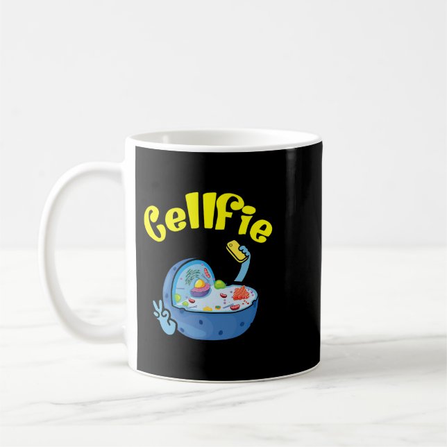 Mug Biologie Cellulaire Cellulaire Plaisanterie Selfie (Gauche)