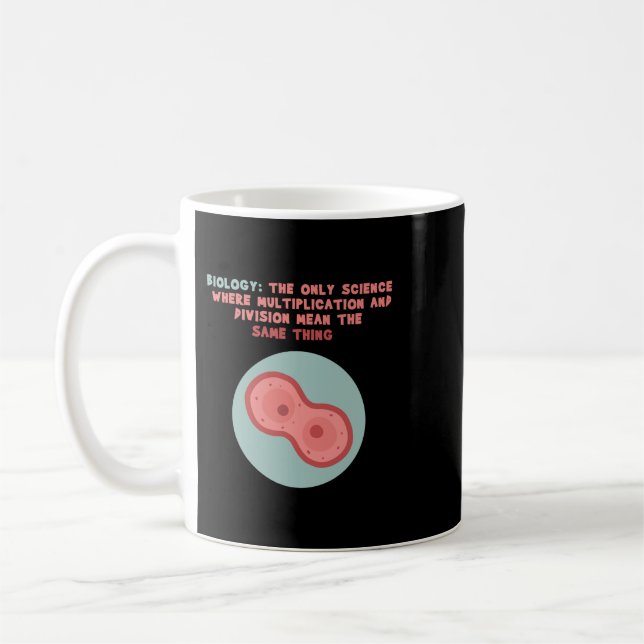 Mug Biologie Seule Division Multiplication Scientifiqu (Gauche)