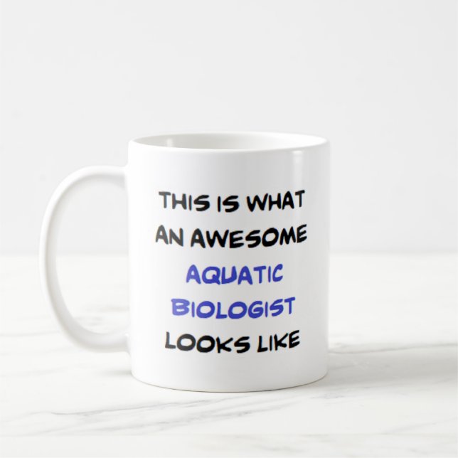 Mug biologiste aquatique, génial (Gauche)