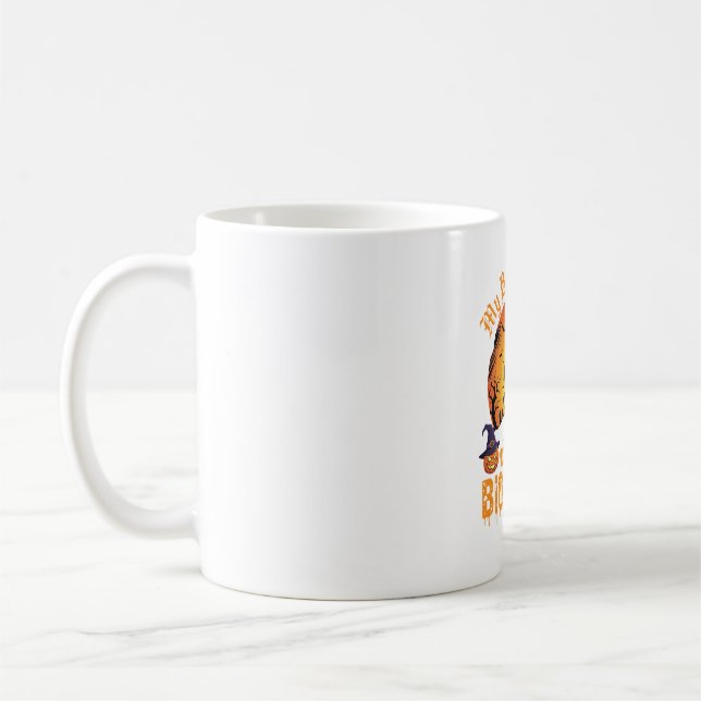 Mug Biologiste d'Halloween Sorcière Maison Hantée Citr (Gauche)