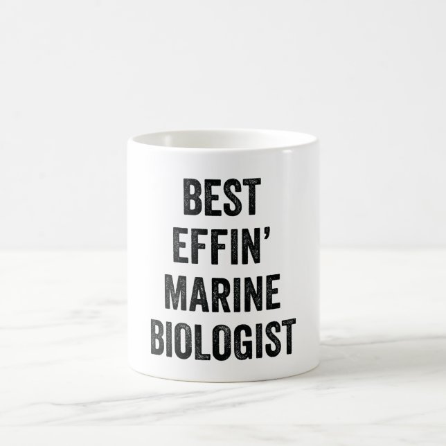 Mug Biologiste marin de Best Effin' (Centre)