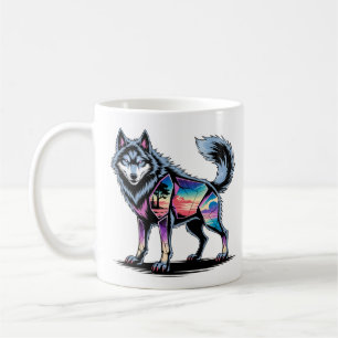 Mug Biome de loup de cristal - T-shirt nature fracturé