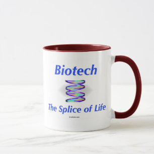 Mug Biotechnologie. L'épissure de la vie. (arrière -