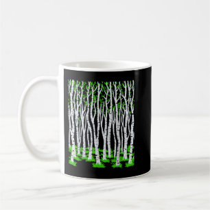 Mug Birch Tree Forêt Motif Nature Arbres Extérieurs Hi