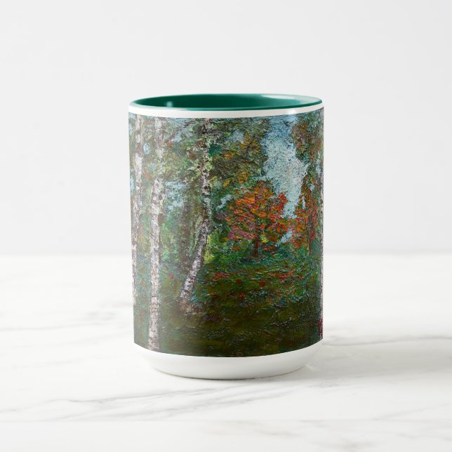 Mug Birch Trees in a Forest (Kimon Loghi) (Centre)