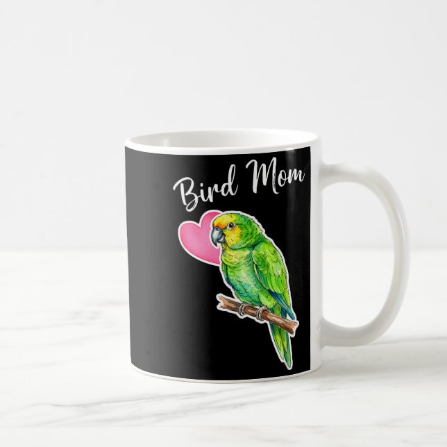 Mug Bird Mom Parrot Mom Green Cheek Conure Mom  (Droite)