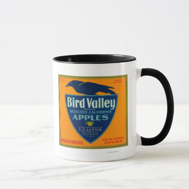 Mug Bird Valley Apple Crate LabelWatsonville, CA (Droite)