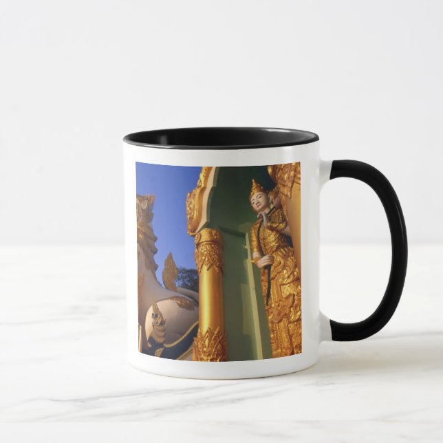 Mug Birmanie (Myanmar), Rangoon (Yangon) Temple (Droite)
