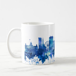 Mug Birmingham Angleterre Skyline Blue