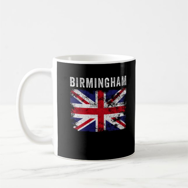 Mug Birmingham UK Flag British Souvenir Cool (Gauche)