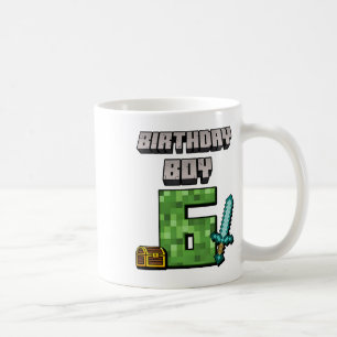 Mug Birthday Boy 6th Birthday I'm 6 Year Old Gamer Pix