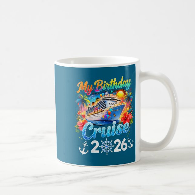Mug Birthday Cruise Squad 2026 Cruise Birthday Party V (Droite)