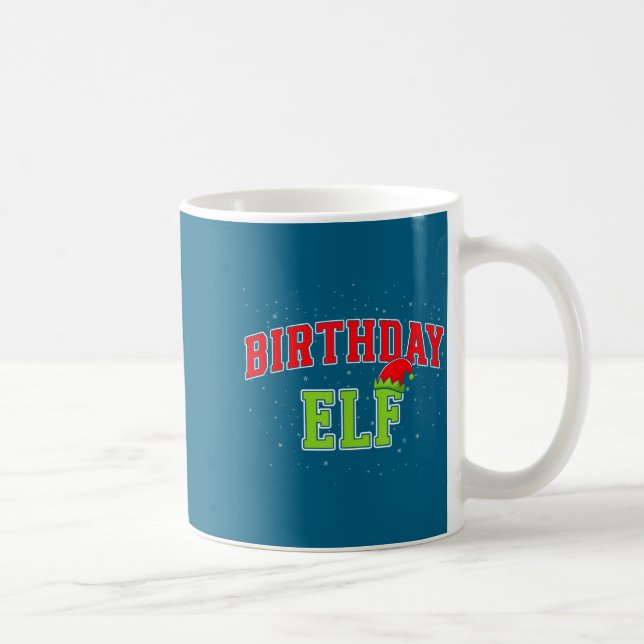 Mug Birthday Elf Christmas Family Matching Group Xmas  (Droite)