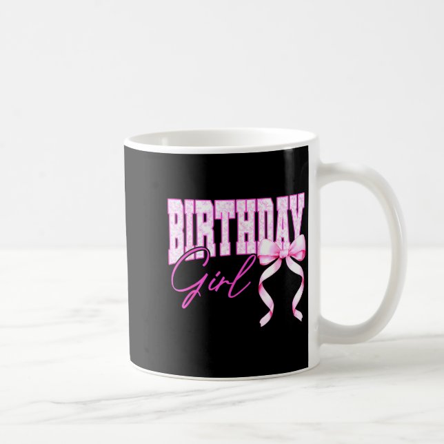 Mug Birthday Girl Nk Toile Coquette Bow Birthday Party (Droite)
