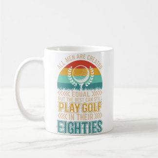 Mug Birthday Golfing - All Men Equal Golf In Their Eig