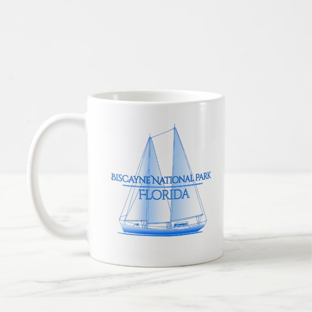 Mug Biscayne National Park Côtier Nautique Voile Sa (Gauche)