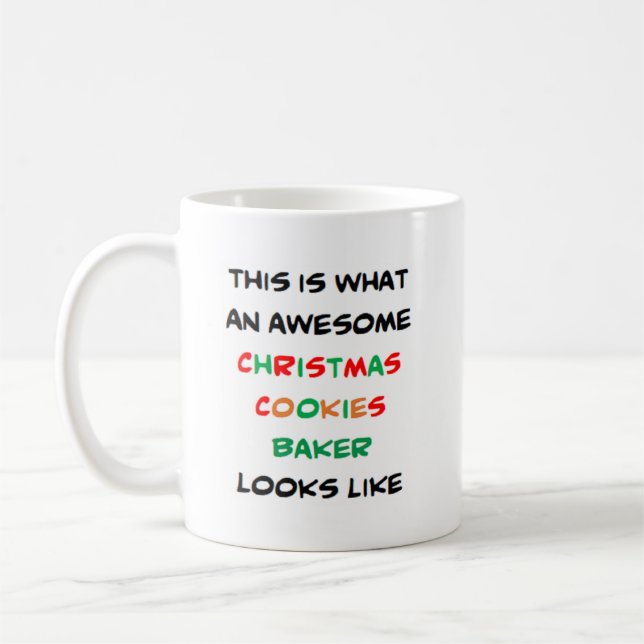 Mug biscuits de noël, génial (Gauche)
