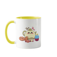 biscuits kawaii et thé mignon