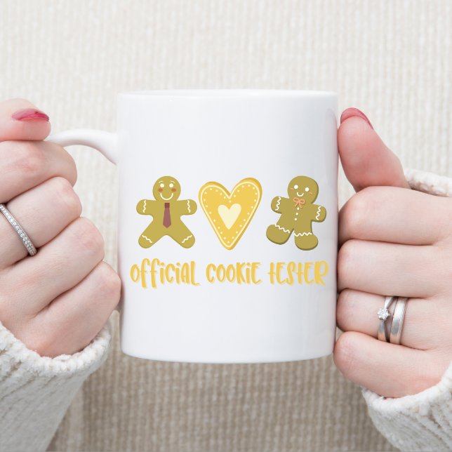 Mug Biscuits officiels Tester Gingerpain mignon Noël. (Créateur téléchargé)
