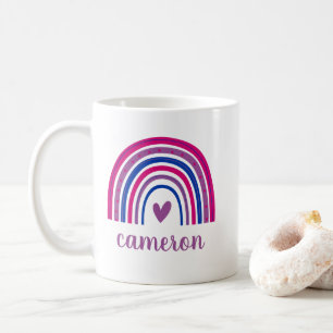 Mug Bisexuel Arc-en-ciel Personnalisé