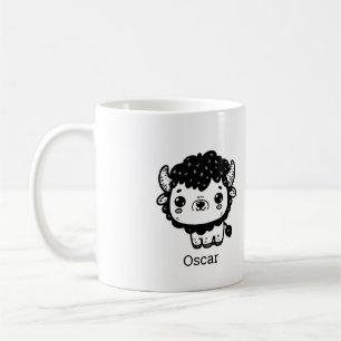 Mug Bison bouffant Baby - Kawaii Farm Animal Art