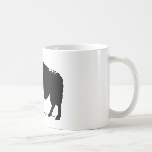 Mug Bison de Buffalo Art noir et blanc (Droite)