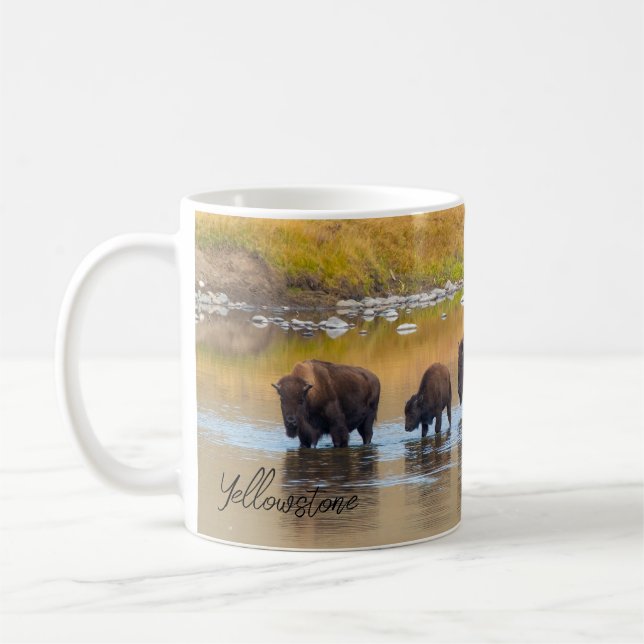 Mug Bison River Crossing Parc national de Yellowstone (Gauche)