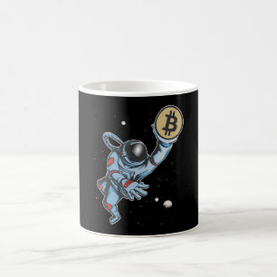 Mug Bitcoin à l'astronaute de lune