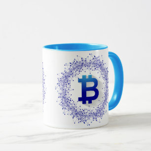 Mug Bitcoin Bleu