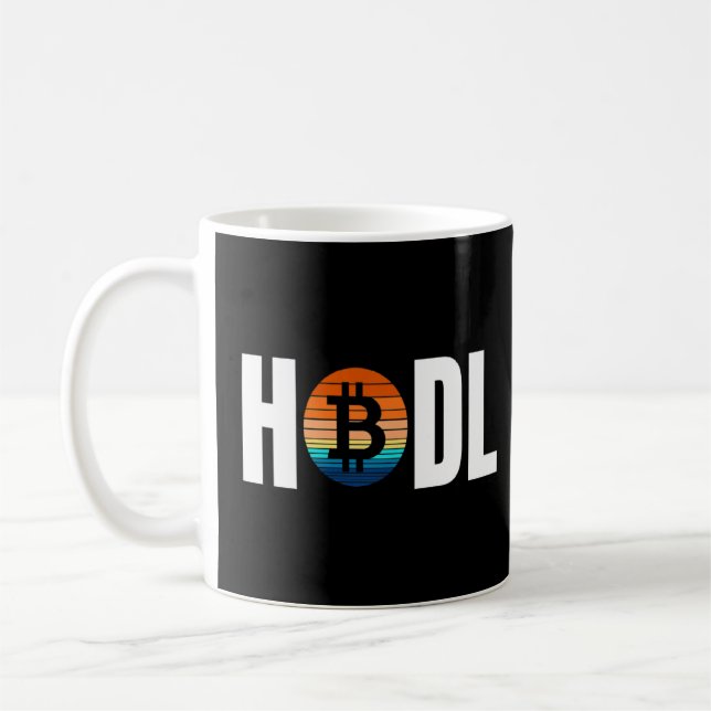 Mug Bitcoin Crypto Hodl Texte Cryptomonnaie Simple Lai (Gauche)