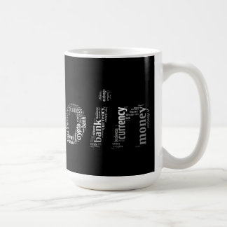 Mug Bitcoin logo wordart graphiques