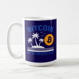 Mug Bitcoin Ma Retraite, Île Vibes Tropicale
