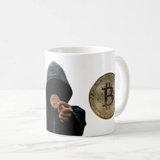 Mug Bitcoin Satoshi (Devant droit)
