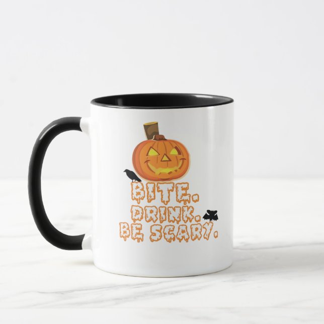 Mug Bite Drink Be Effrayant Halloween (Gauche)