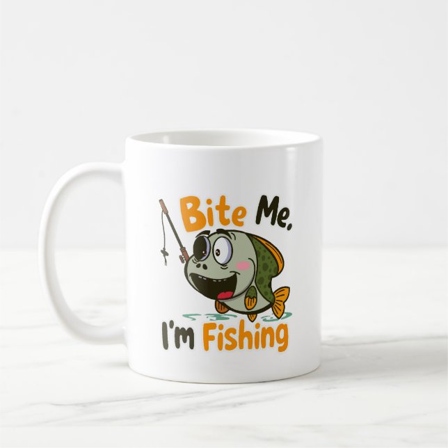 Mug Bite Me, I'm Fishing (Gauche)