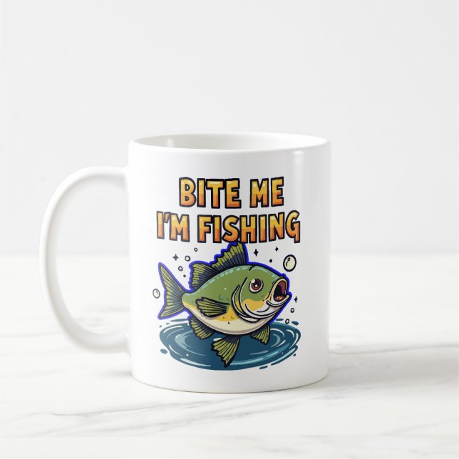 Mug Bite Me, I'm Fishing (Gauche)