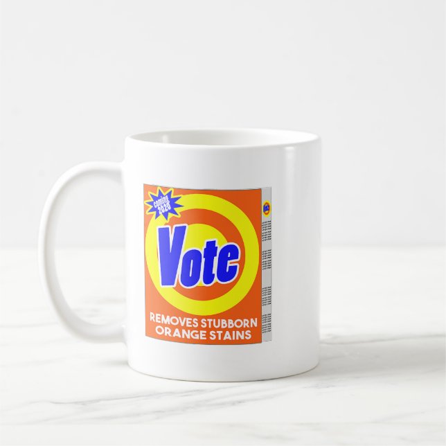 Mug Bizarre boîte à savon anti-Trump Vote Remove or (Gauche)