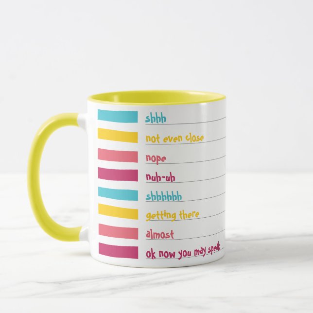 Mug Bizarre Contradictoire Belle Bonbons Striped Shhh (Gauche)