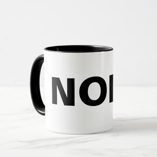 Mug Bizarre de café NOPE (Devant gauche)