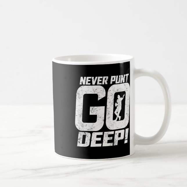 Mug Bizarre de football jamais Punt Go Deep Qb F (Droite)