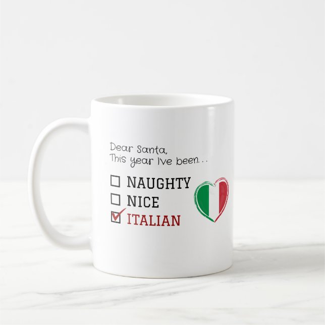 Mug Bizarre Noël italien coquin (Gauche)